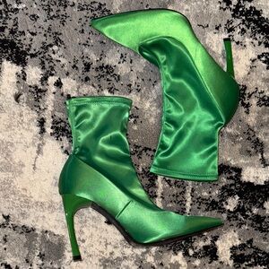 Green Ankle Boots
